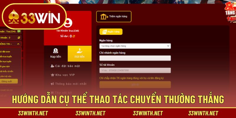 Bật mí cách chuyển thưởng chi tiết