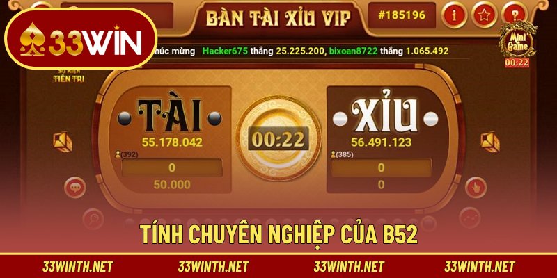 Tính chuyên nghiệp của B52